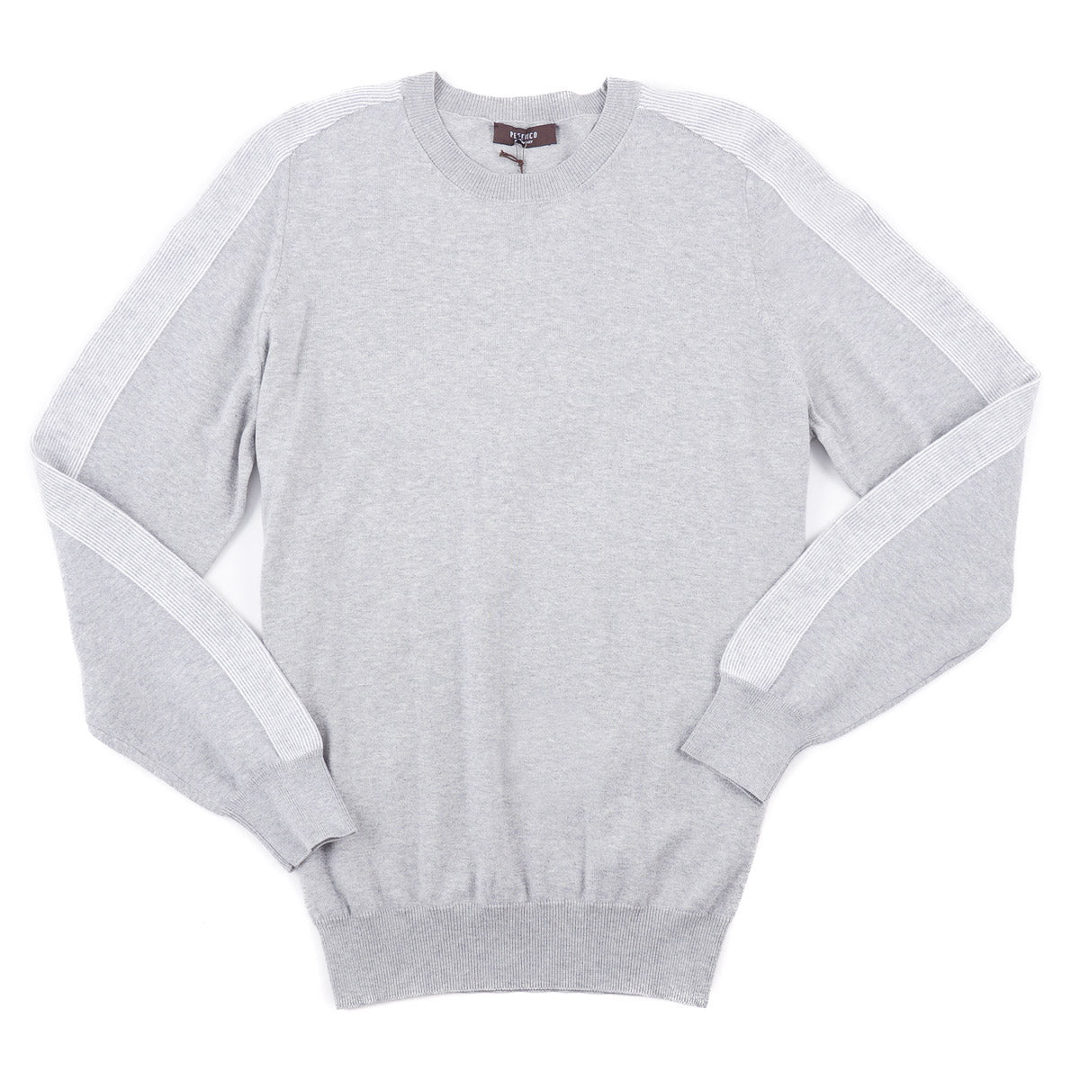 Peserico Cotton Sweater with Stripe Detail - Top Shelf Apparel