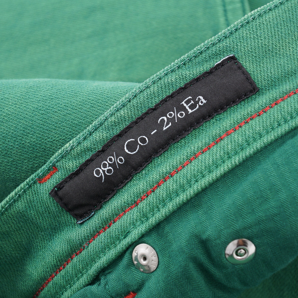 Kiton Green Stretch Denim Jeans - Top Shelf Apparel