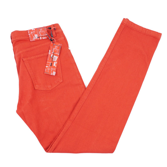 Kiton Red Stretch Denim Jeans - Top Shelf Apparel