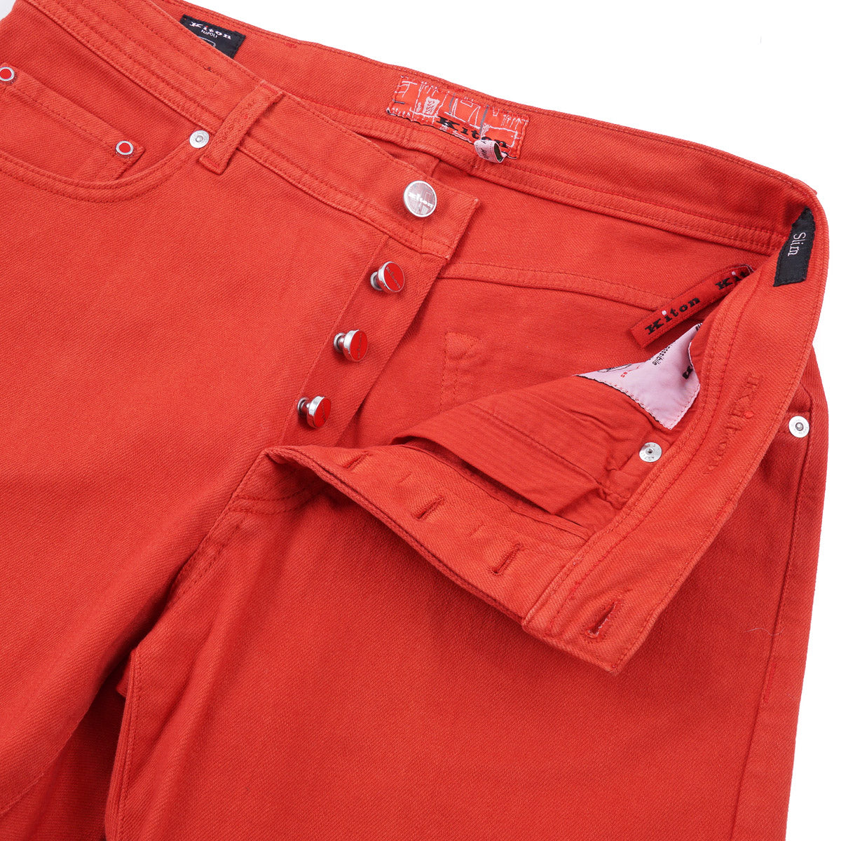 Kiton Red Stretch Denim Jeans – Top Shelf Apparel