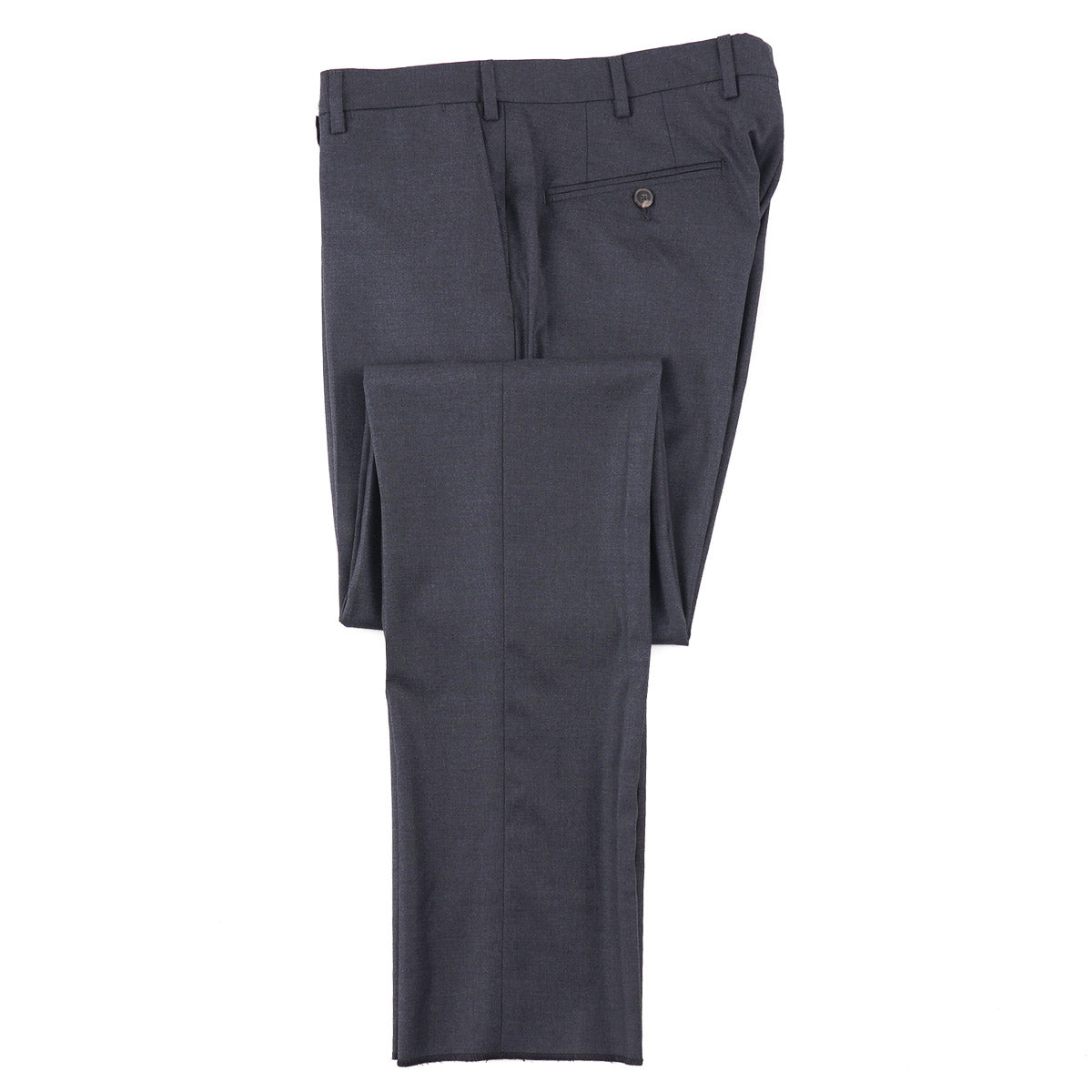 Marco Pescarolo Solid Charcoal Wool Pants - Top Shelf Apparel