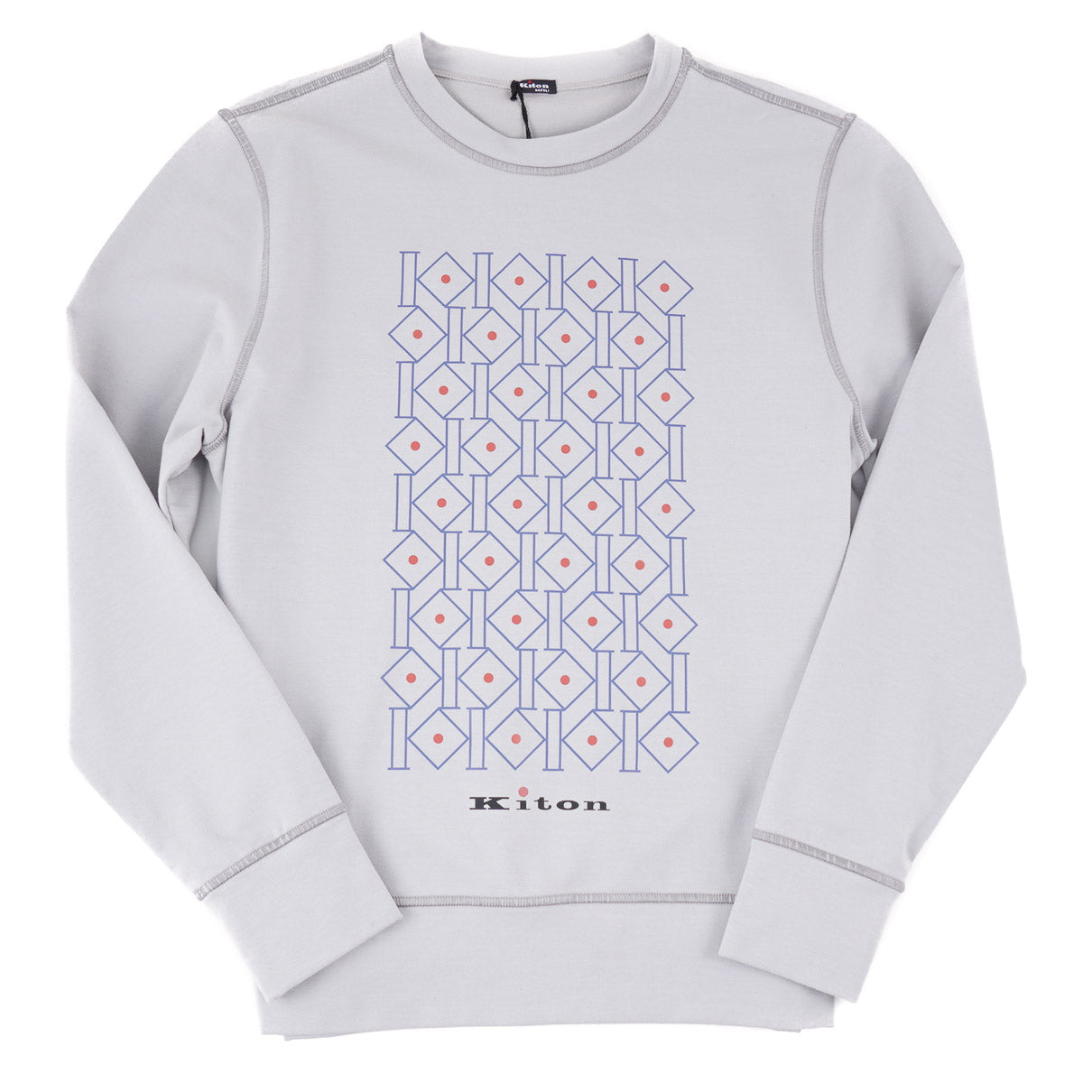 Kiton Cotton Sweatshirt with Graphic Print - Top Shelf Apparel