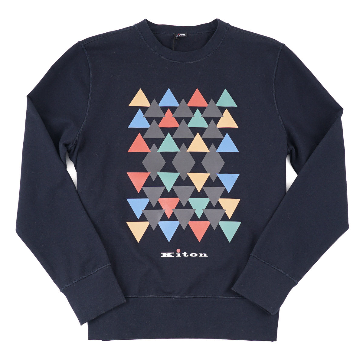 Kiton Cotton Sweatshirt with Graphic Print - Top Shelf Apparel