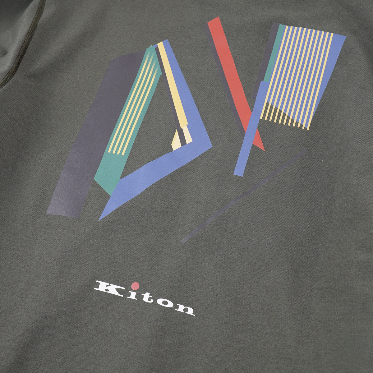 Kiton Cotton Sweatshirt with Graphic Print - Top Shelf Apparel