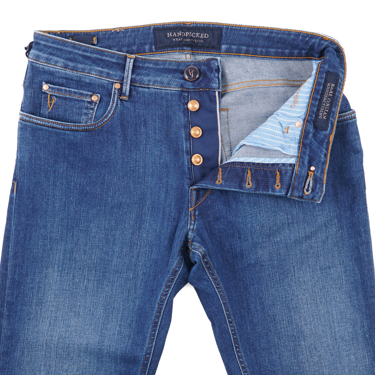 Handpicked 'Ravello' Slim-Fit Denim Jeans - Top Shelf Apparel