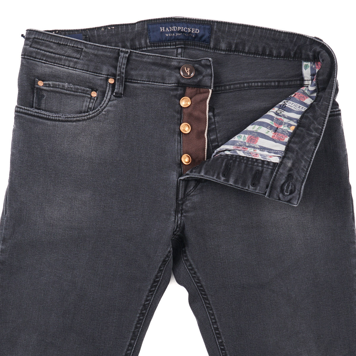 Handpicked 'Ravello' Slim-Fit Denim Jeans - Top Shelf Apparel