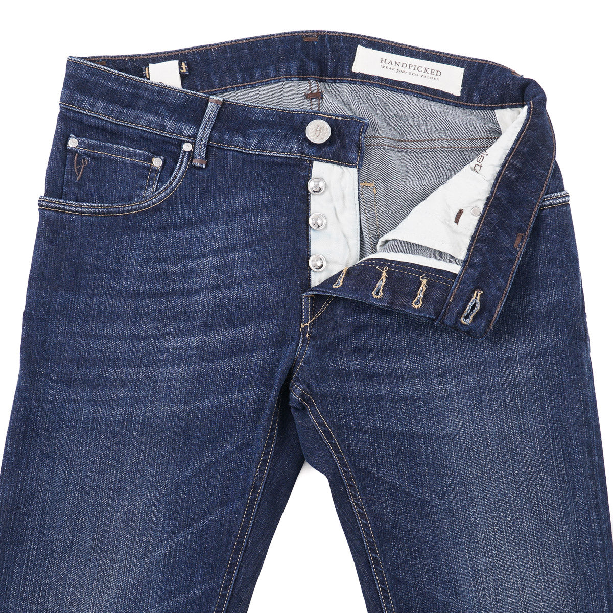 Handpicked 'Orvieto' Slim-Fit Dark Denim Jeans - Top Shelf Apparel