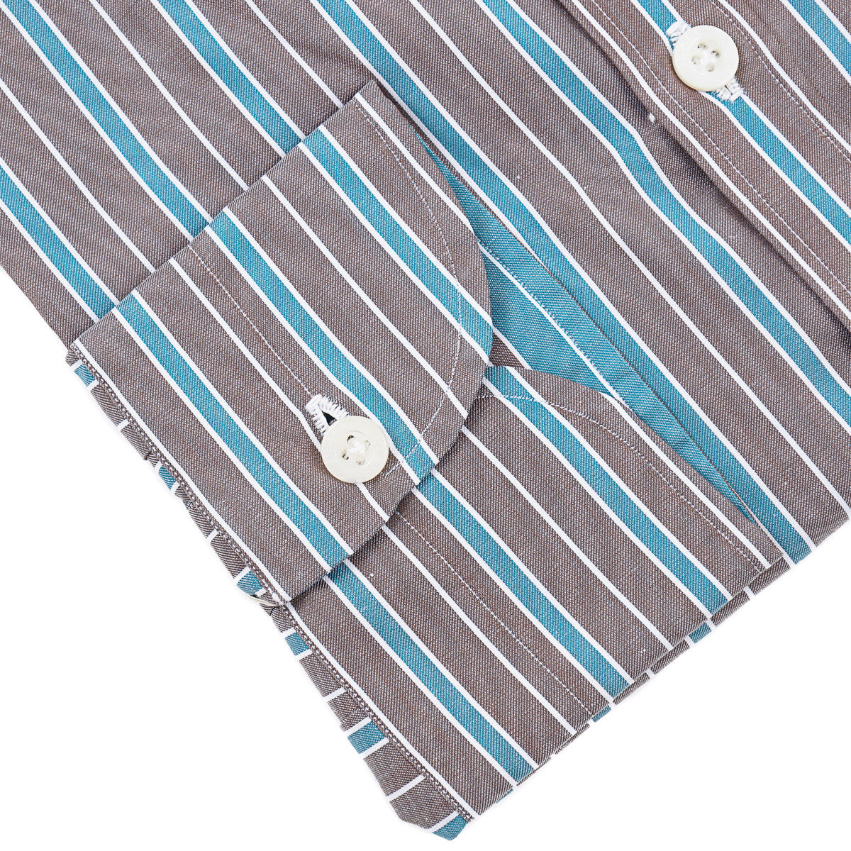 Isaia 'Mix' Tailored-Fit Cotton Shirt - Top Shelf Apparel