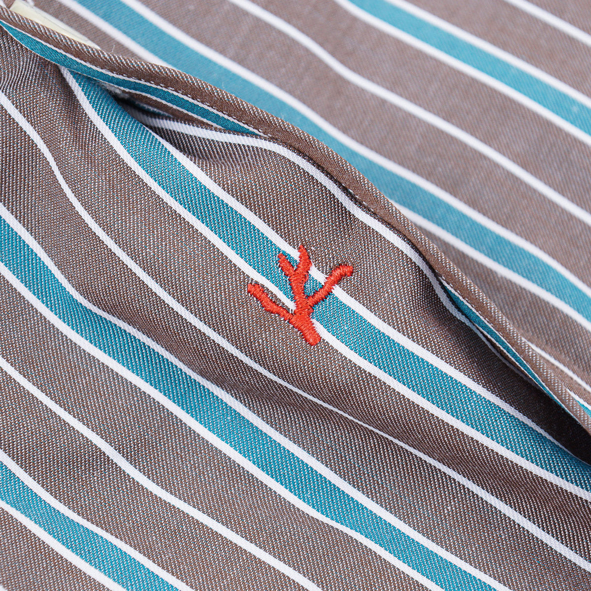 Isaia 'Mix' Tailored-Fit Cotton Shirt - Top Shelf Apparel