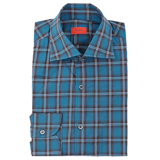 Isaia 'Mix' Tailored-Fit Cotton Shirt - Top Shelf Apparel
