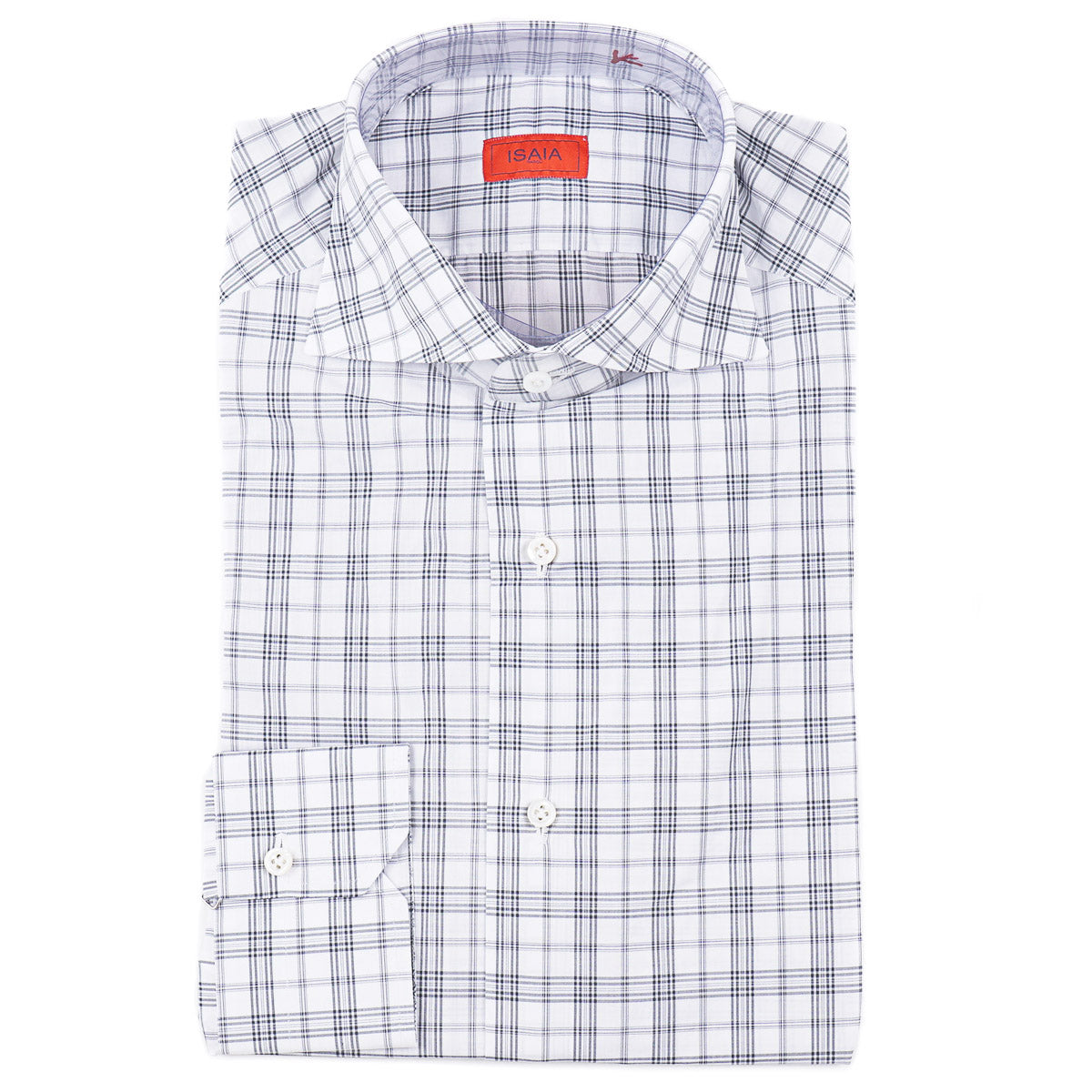Isaia 'Mix' Tailored-Fit Cotton Shirt - Top Shelf Apparel