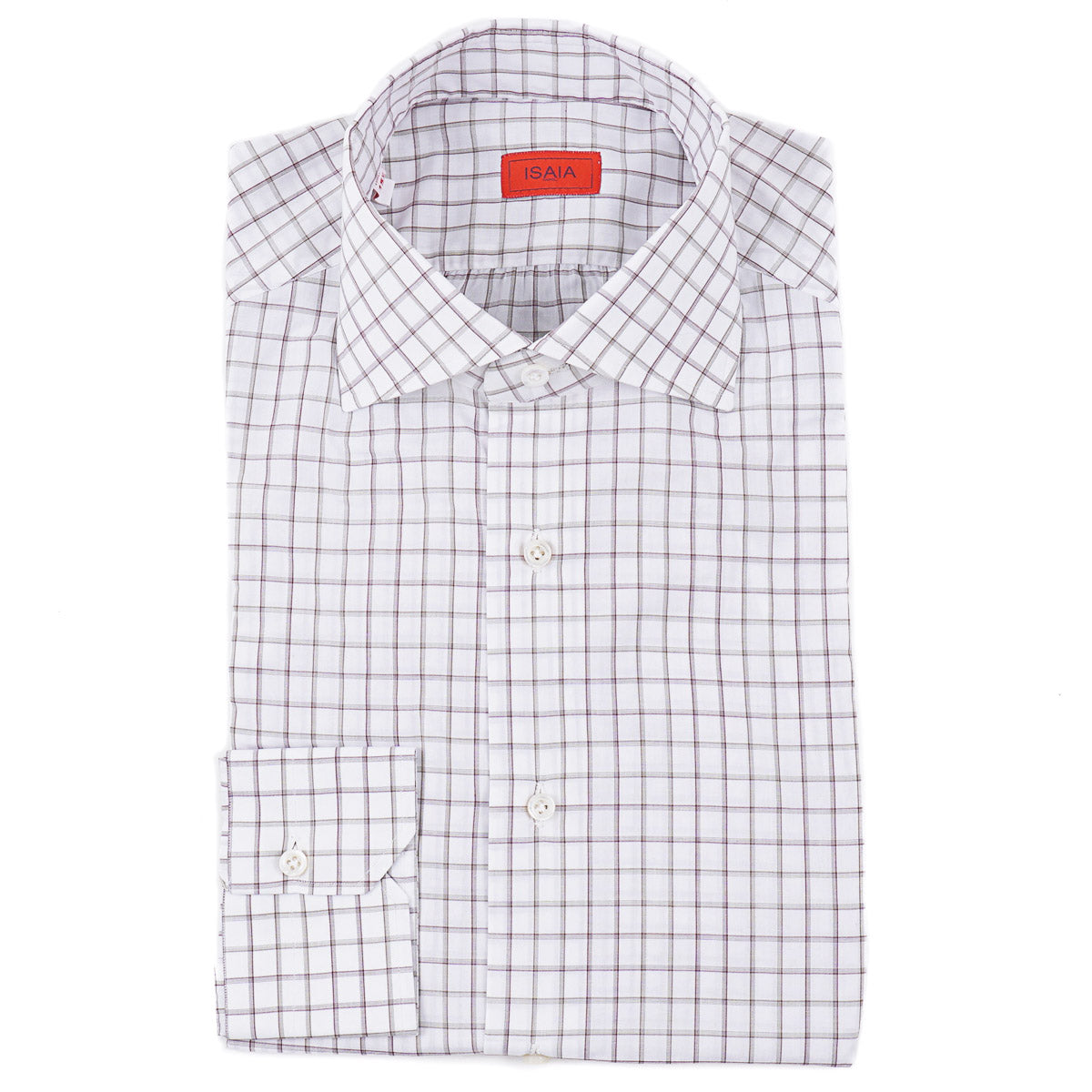 Isaia 'Mix' Tailored-Fit Cotton Shirt - Top Shelf Apparel