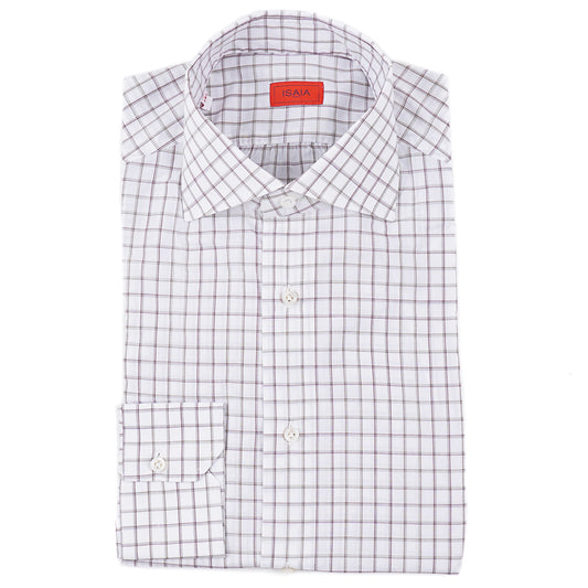 Isaia 'Mix' Tailored-Fit Cotton Shirt - Top Shelf Apparel