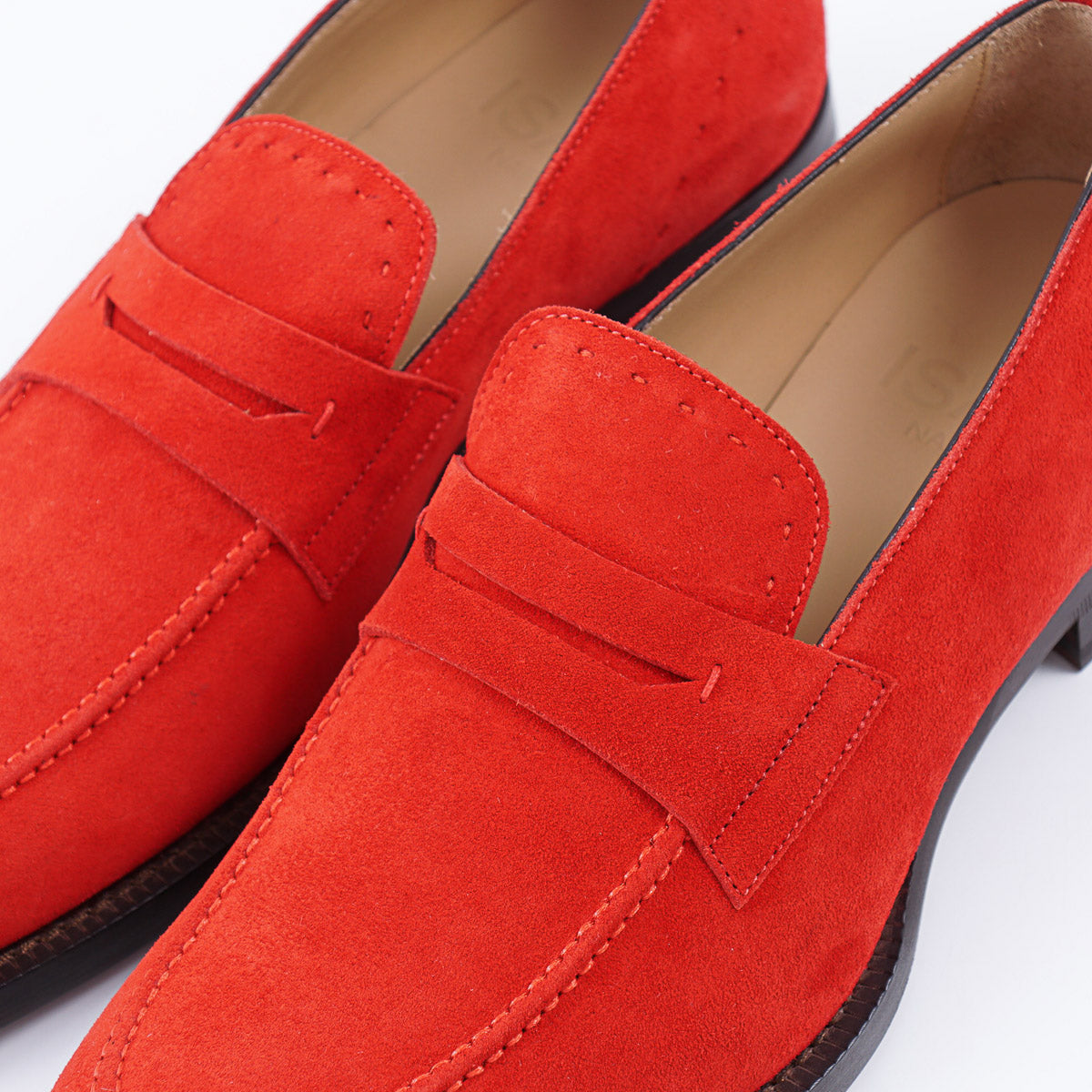 Isaia Calf Suede Penny Loafer