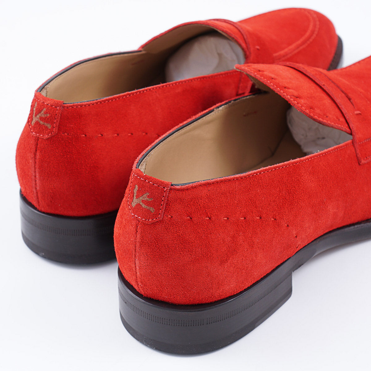 Isaia Calf Suede Penny Loafer