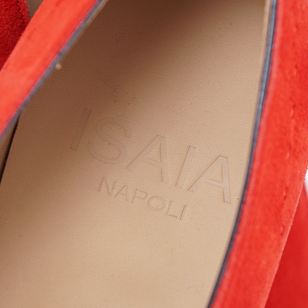Isaia Calf Suede Penny Loafer