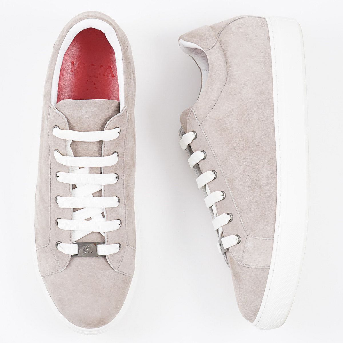 Isaia Soft Suede Low-Top Sneaker