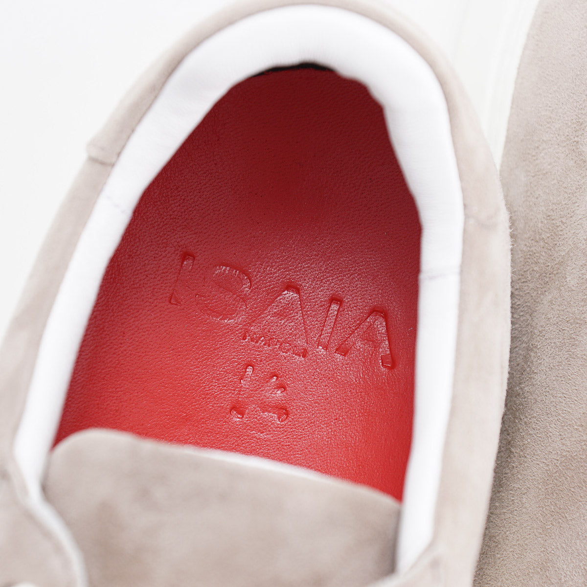 Isaia Soft Suede Low-Top Sneaker
