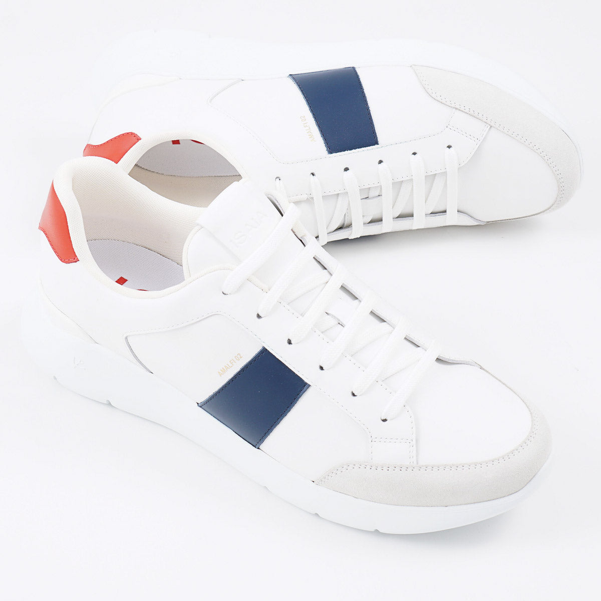 Isaia 'Amalfi' Leather Runner Sneakers