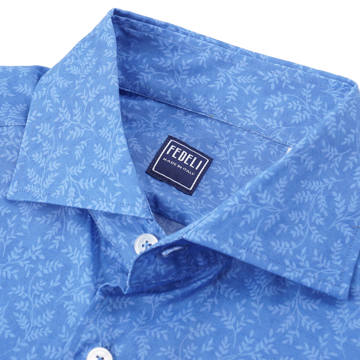 Fedeli Lightweight Printed Cotton Shirt - Top Shelf Apparel