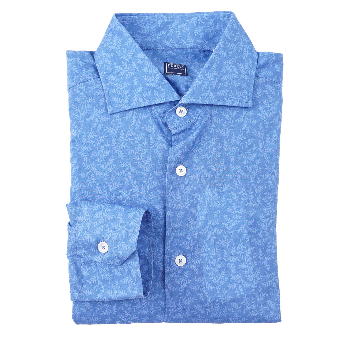 Fedeli Lightweight Printed Cotton Shirt Top Shelf Apparel