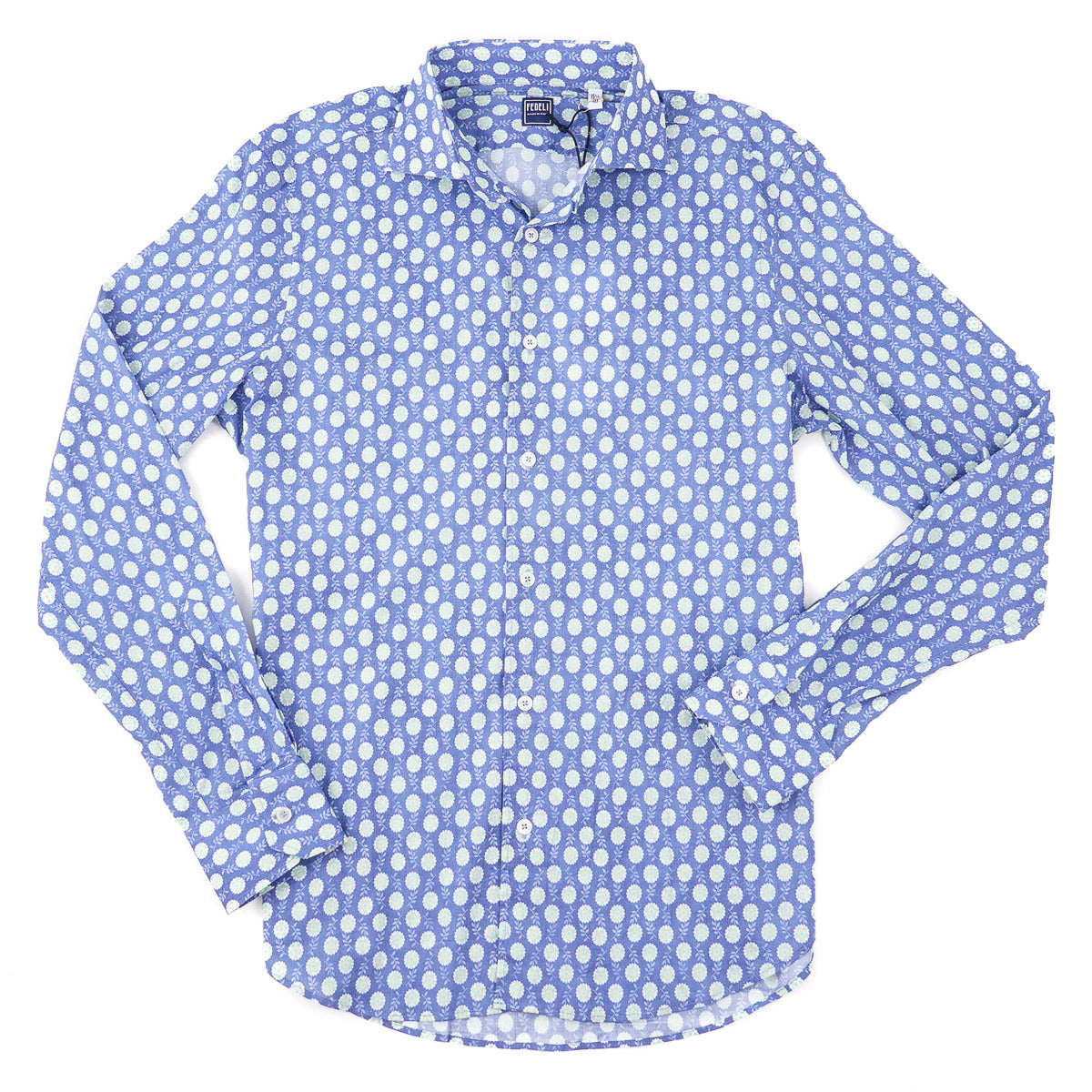 Fedeli Lightweight Printed Cotton Shirt - Top Shelf Apparel