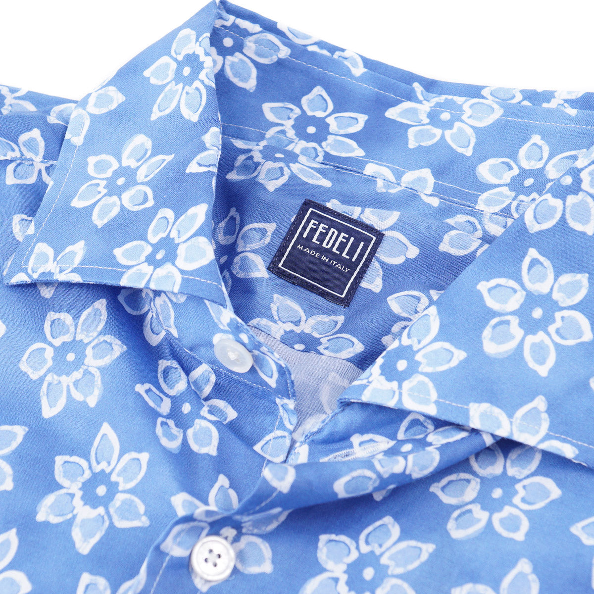 Fedeli Lightweight Printed Cotton Shirt - Top Shelf Apparel