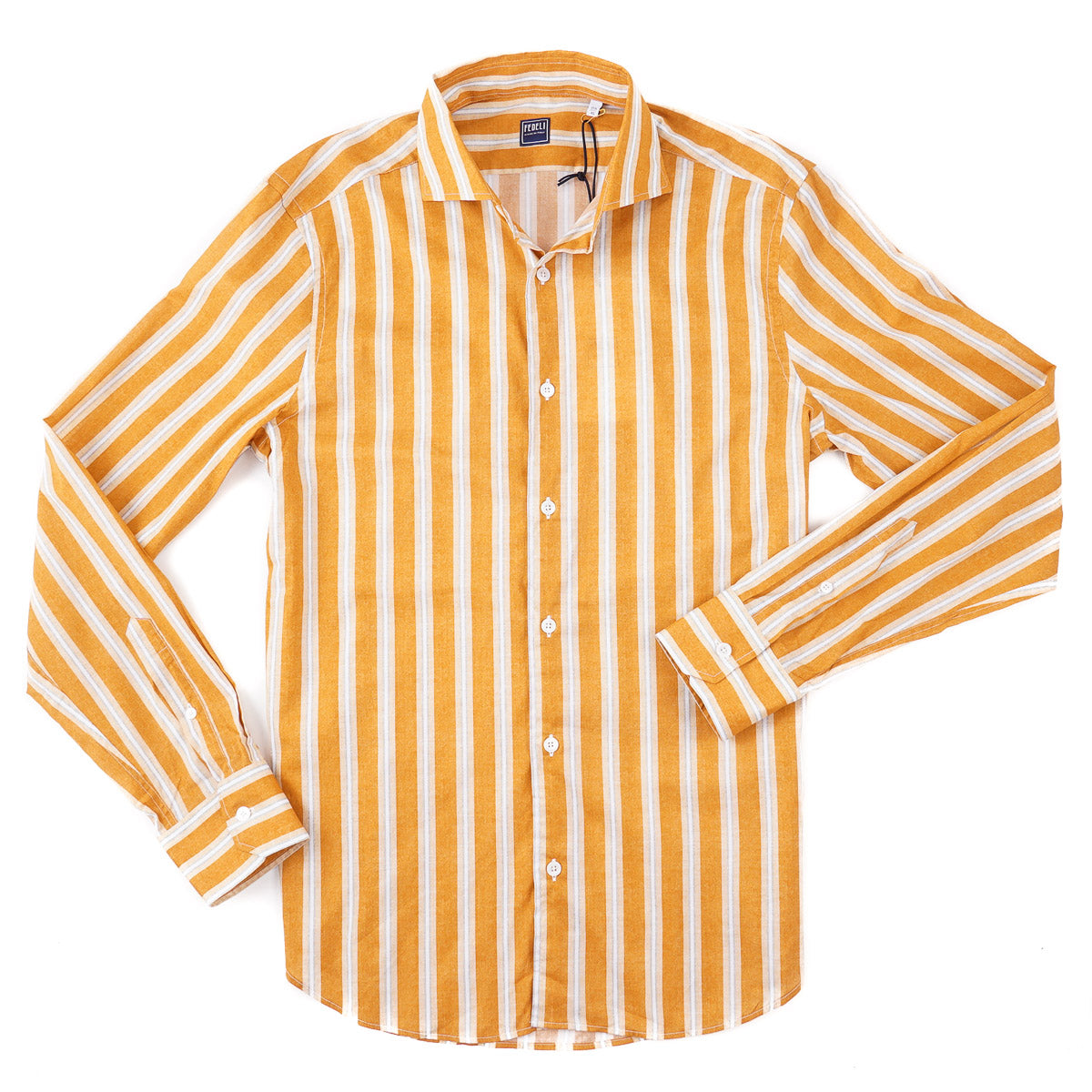 Fedeli Lightweight Printed Cotton Shirt - Top Shelf Apparel