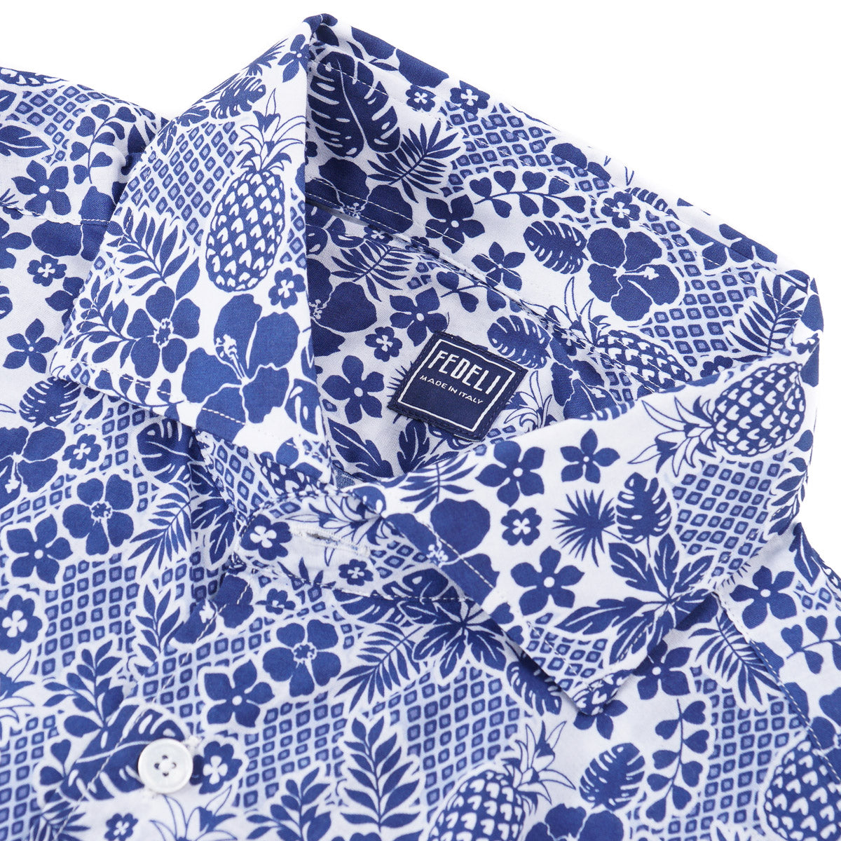 Fedeli Lightweight Printed Cotton Shirt - Top Shelf Apparel