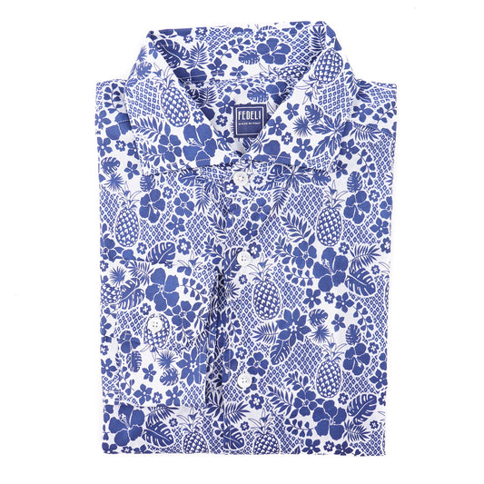 Fedeli Lightweight Printed Cotton Shirt - Top Shelf Apparel