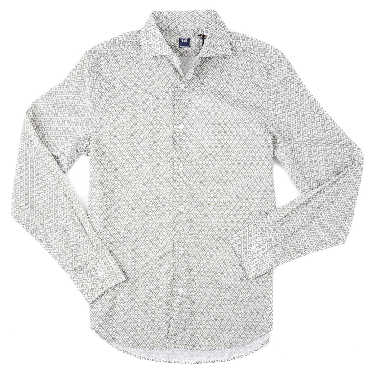 Fedeli Lightweight Printed Cotton Shirt - Top Shelf Apparel