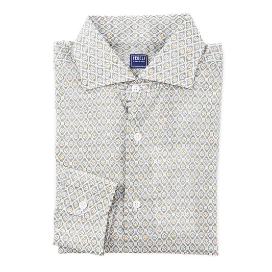 Fedeli Lightweight Printed Cotton Shirt - Top Shelf Apparel