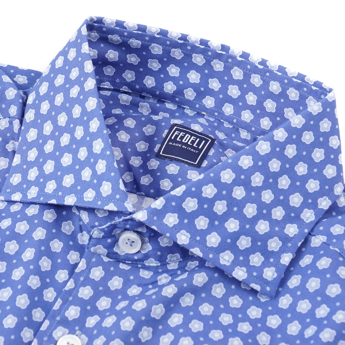 Fedeli Lightweight Printed Cotton Shirt - Top Shelf Apparel