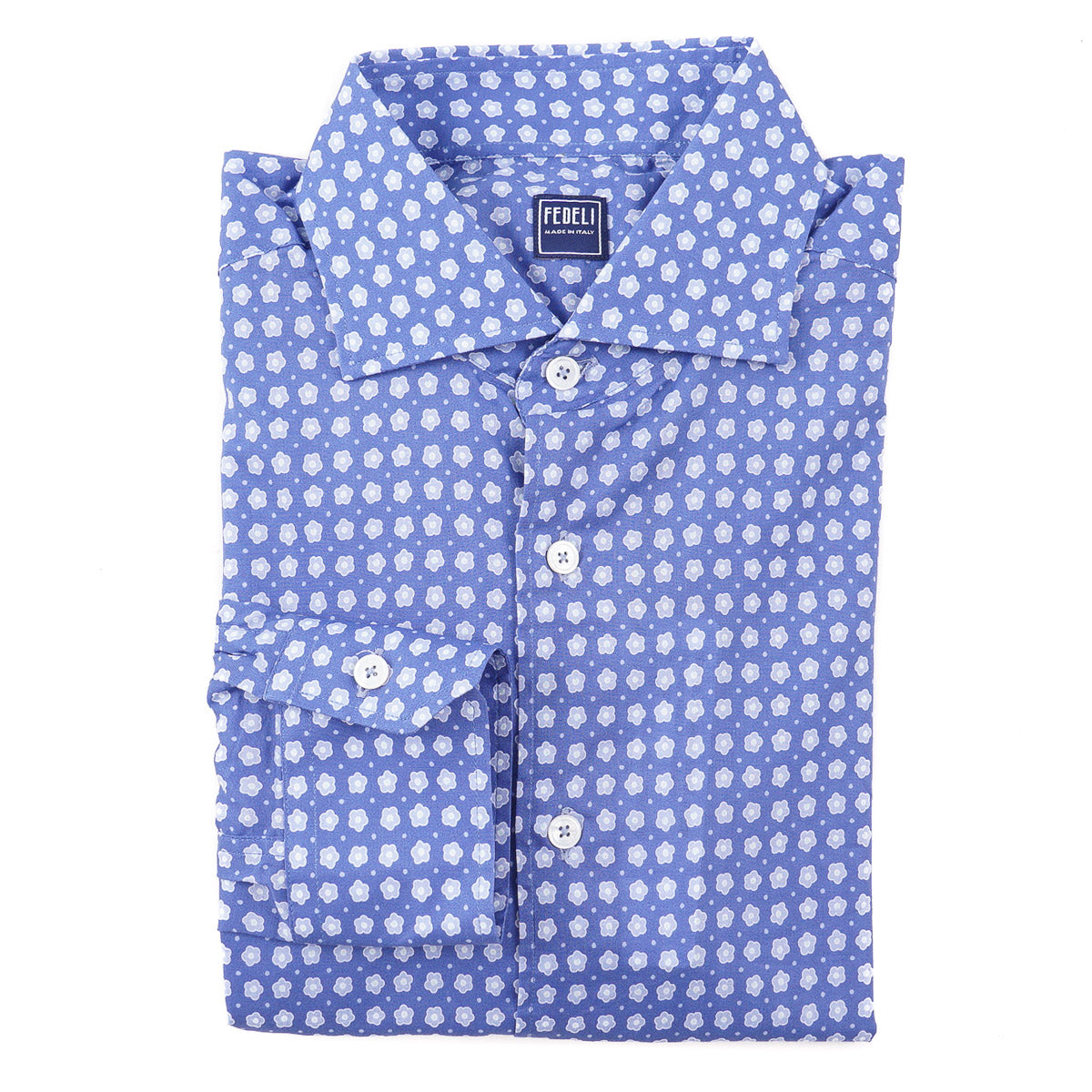 Fedeli Lightweight Printed Cotton Shirt - Top Shelf Apparel