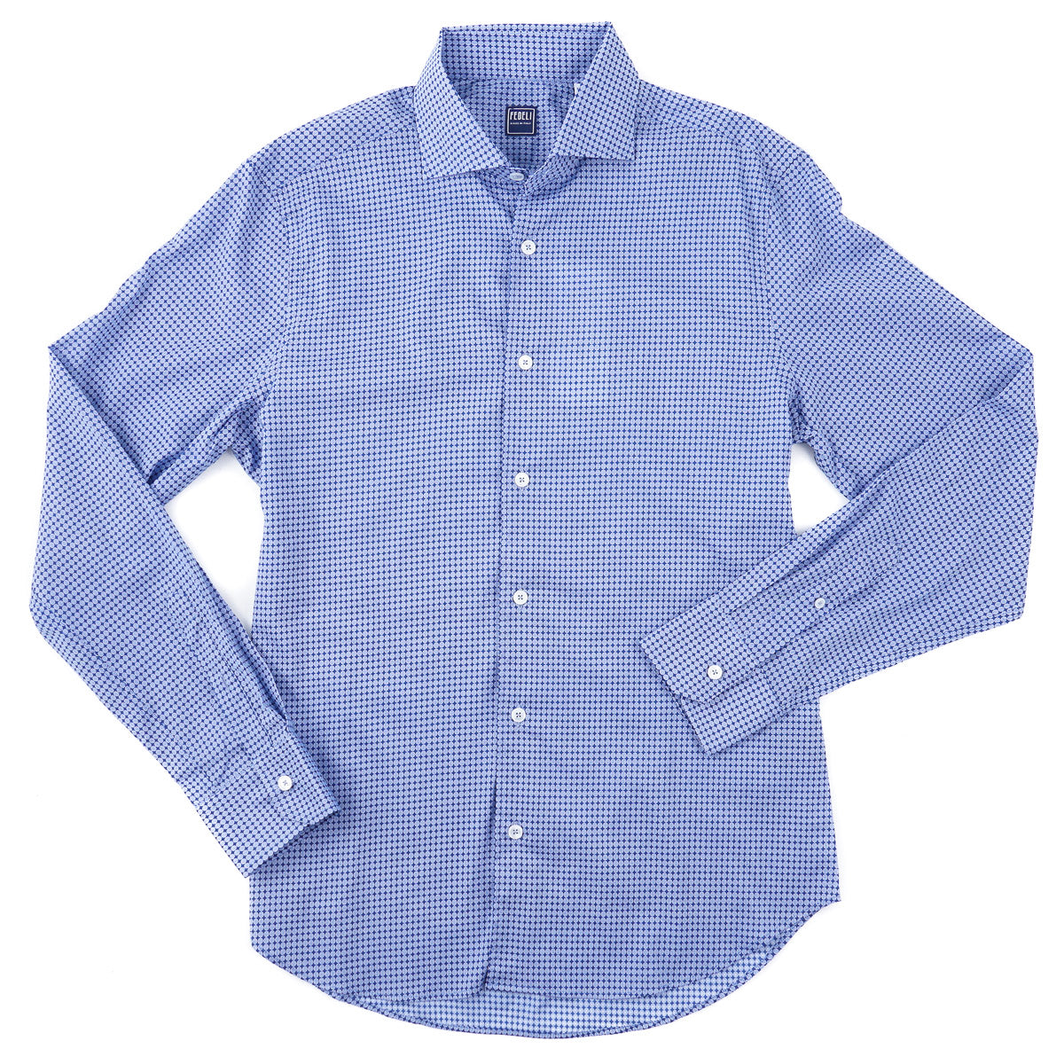 Fedeli Lightweight Printed Cotton Shirt - Top Shelf Apparel