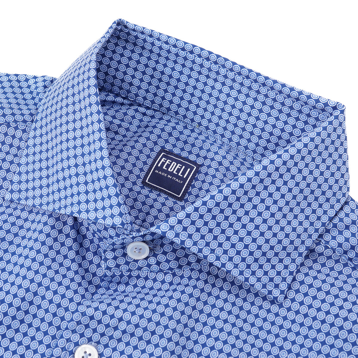 Fedeli Lightweight Printed Cotton Shirt - Top Shelf Apparel