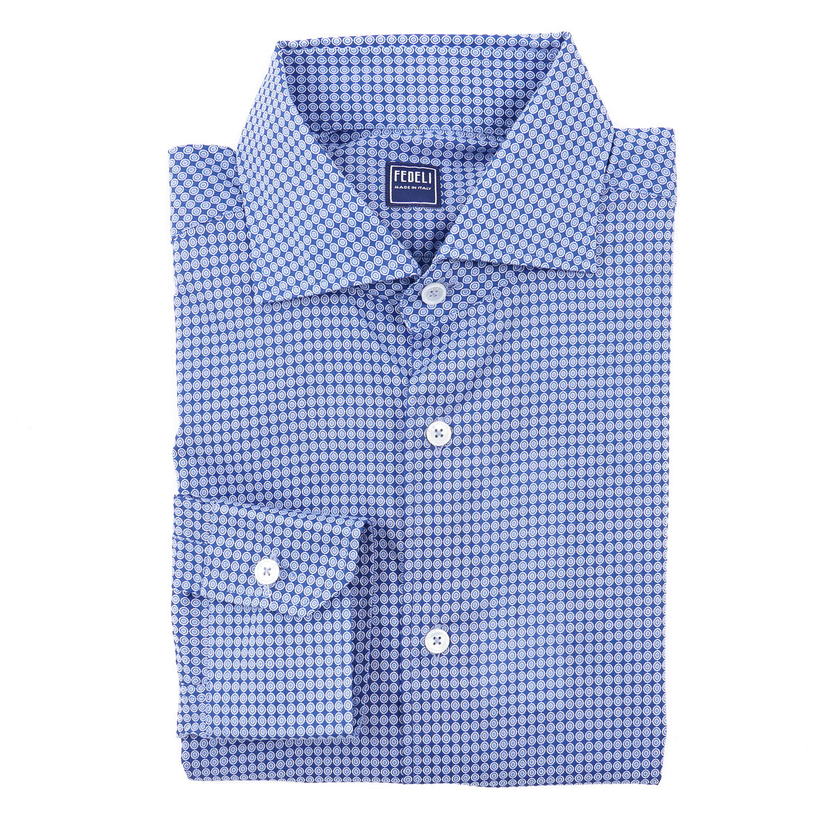 Fedeli Lightweight Printed Cotton Shirt - Top Shelf Apparel