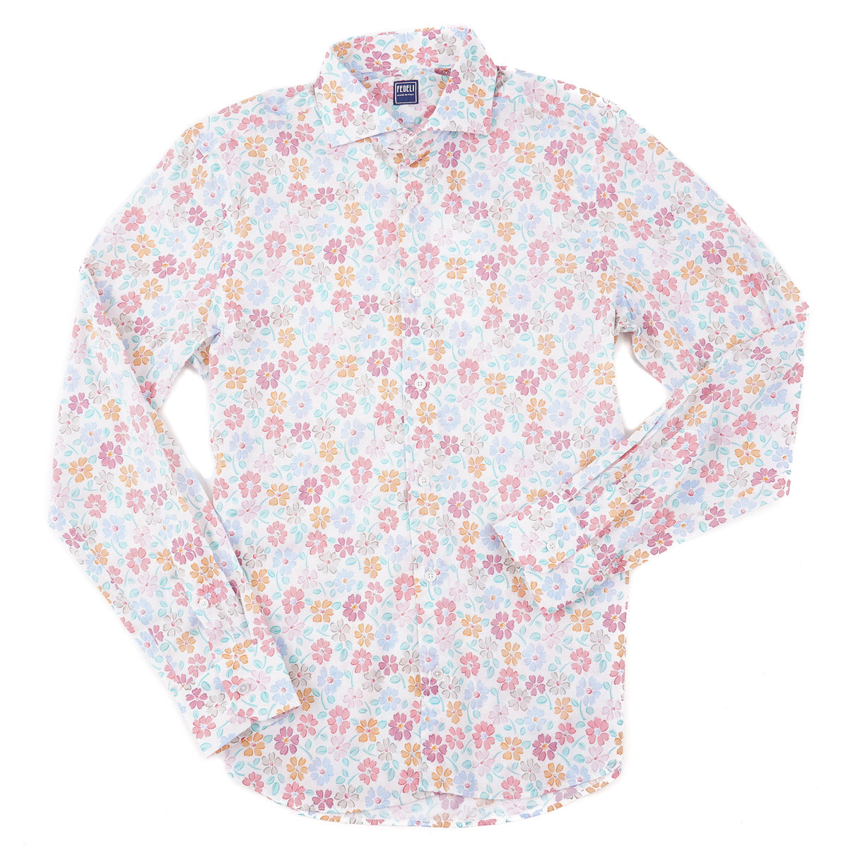 Fedeli Lightweight Printed Cotton Shirt - Top Shelf Apparel