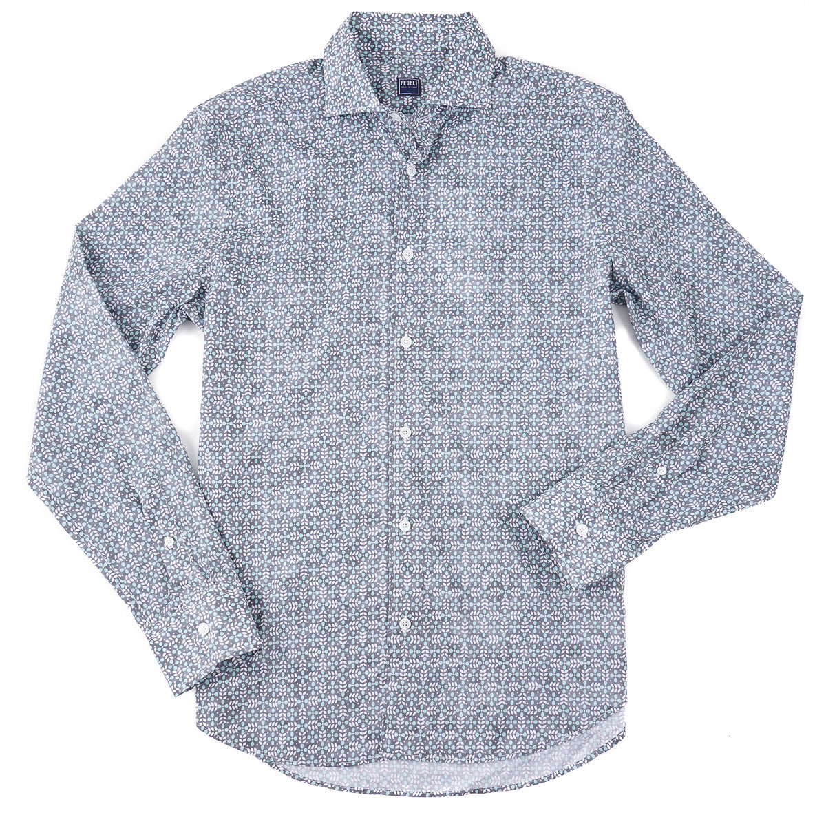 Fedeli Lightweight Printed Cotton Shirt - Top Shelf Apparel