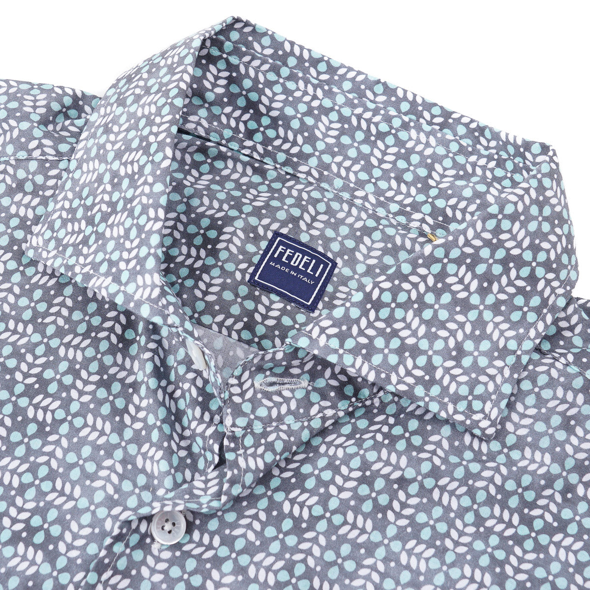 Fedeli Lightweight Printed Cotton Shirt - Top Shelf Apparel