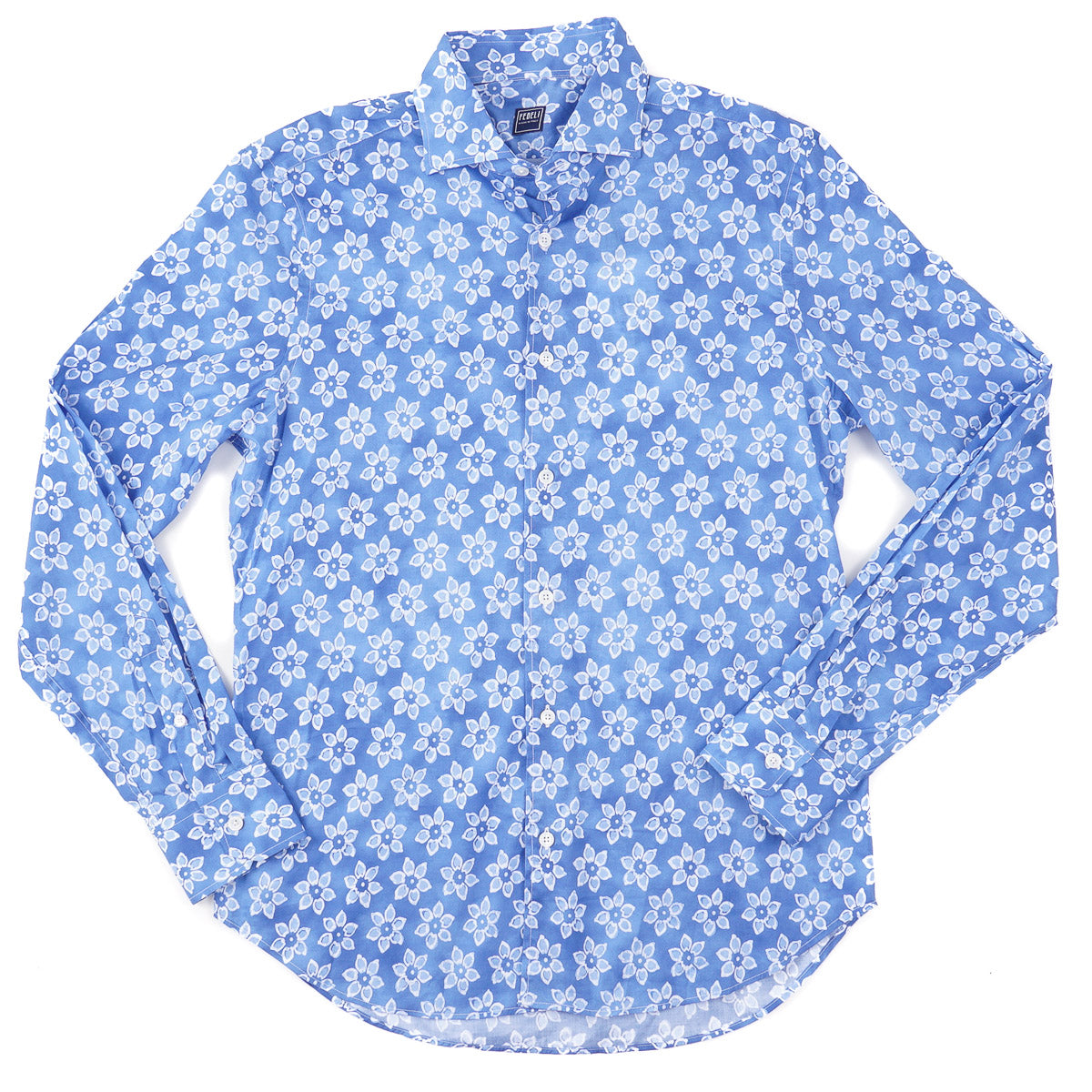 Fedeli Lightweight Printed Cotton Shirt - Top Shelf Apparel