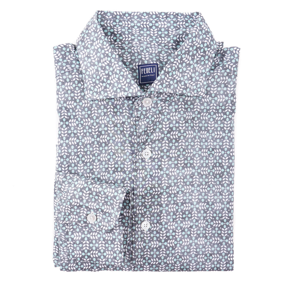 Fedeli Lightweight Printed Cotton Shirt - Top Shelf Apparel