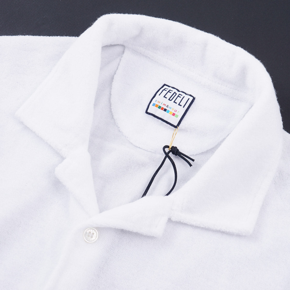 Fedeli Terry Cotton Button-Front Shirt - Top Shelf Apparel