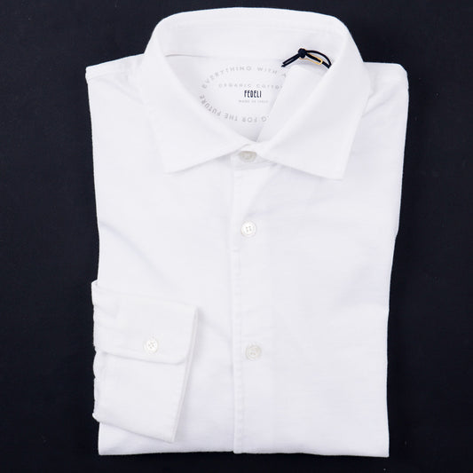 Fedeli Jersey Cotton Button-Front Shirt - Top Shelf Apparel