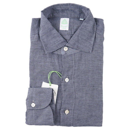 Finamore Slim-Fit Linen Dress Shirt - Top Shelf Apparel