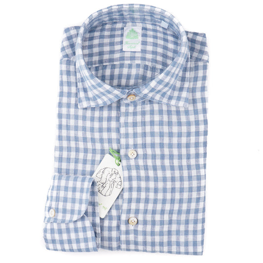 Finamore Slim-Fit Linen Dress Shirt - Top Shelf Apparel