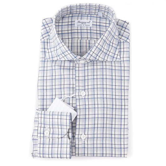 Finamore Riva Cotton-Linen Dress Shirt - Top Shelf Apparel