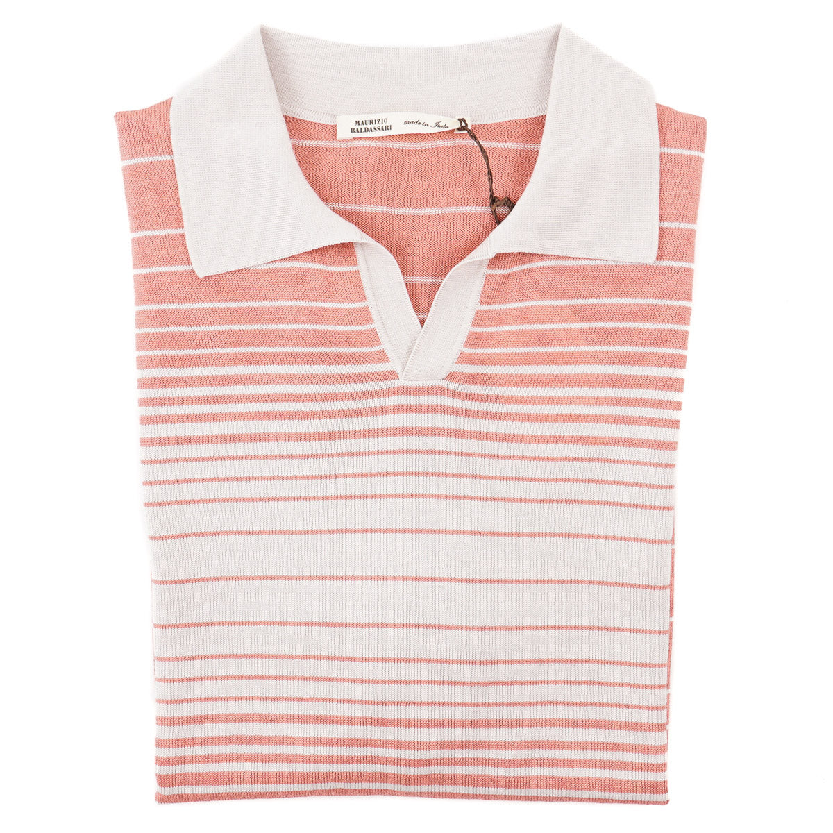 Maurizio Baldassari Linen-Silk Polo - Top Shelf Apparel