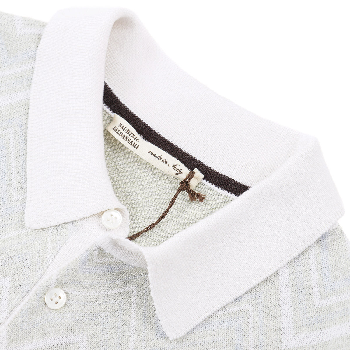 Maurizio Baldassari Cotton-Linen-Silk Polo - Top Shelf Apparel
