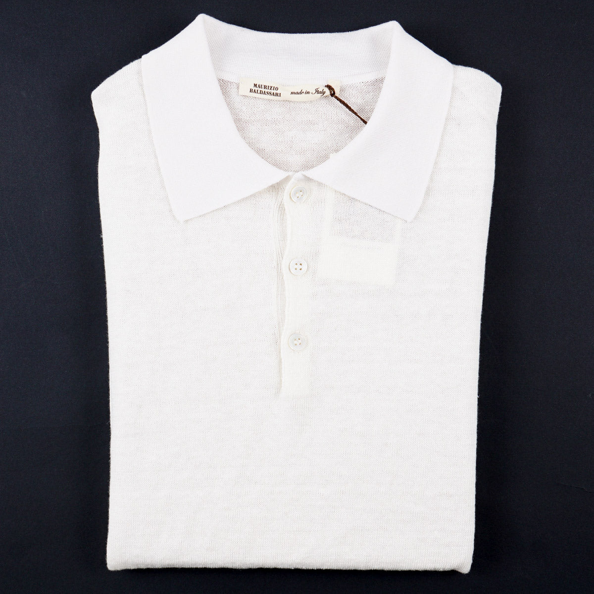 Maurizio Baldassari Linen-Silk Polo